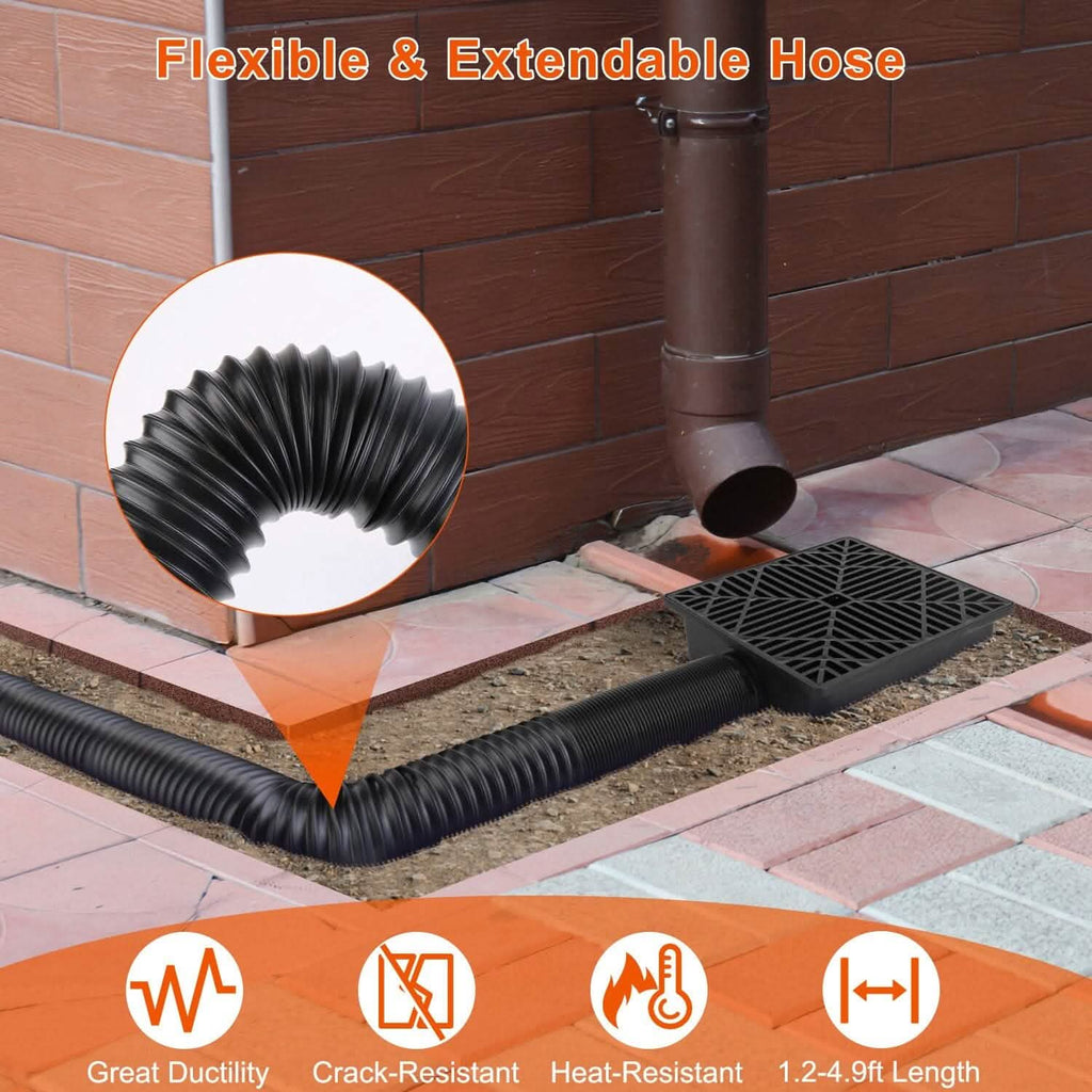 Low-Profile Downspout Extension 2-Pack