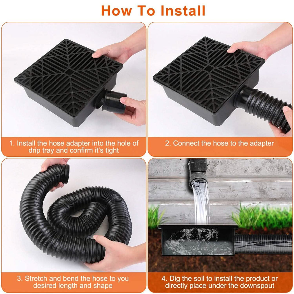 Low-Profile Downspout Extension 2-Pack