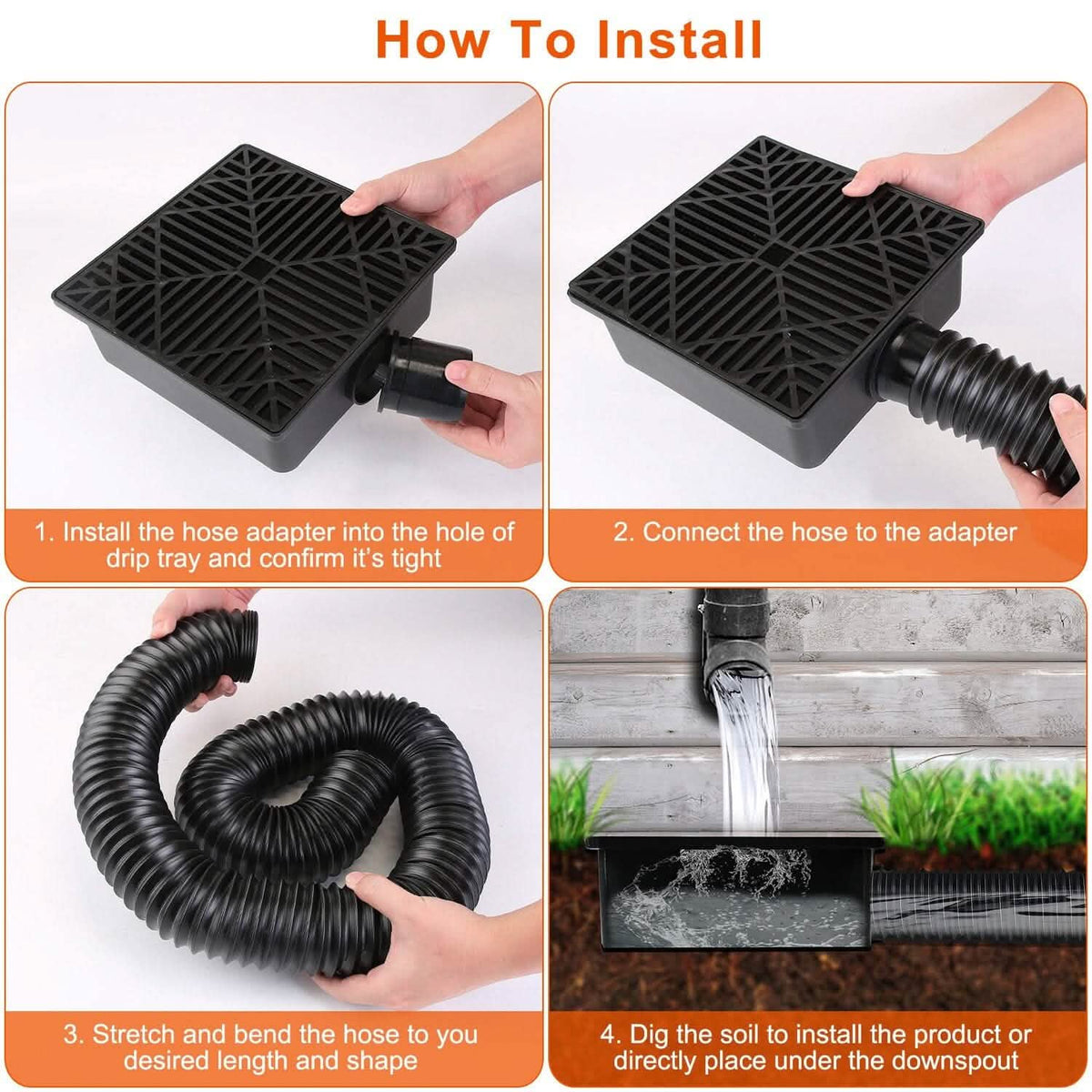 Low-Profile Downspout Extension 2-Pack