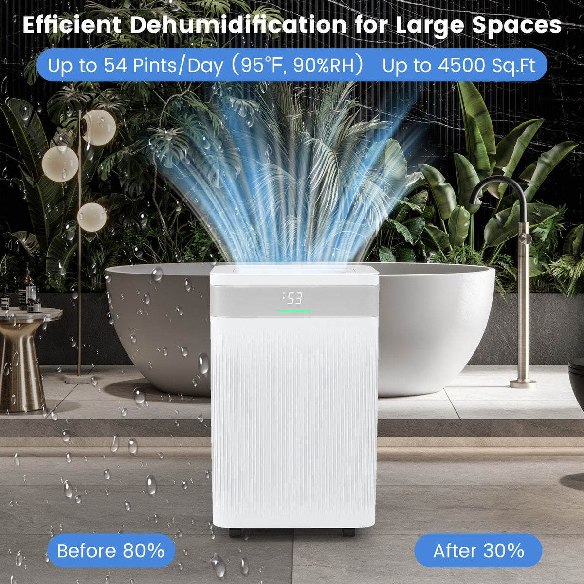 54-Pint Dehumidifier (up to 4,500 sq ft)